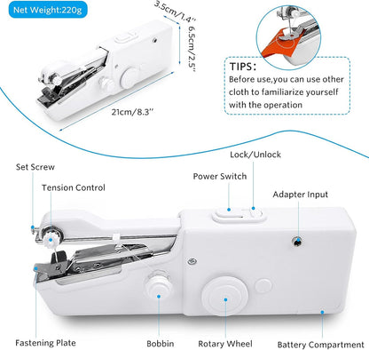 Portable Miniature Handheld Sewing Machine- Beginner-Simple Operation 🧵 - image 9