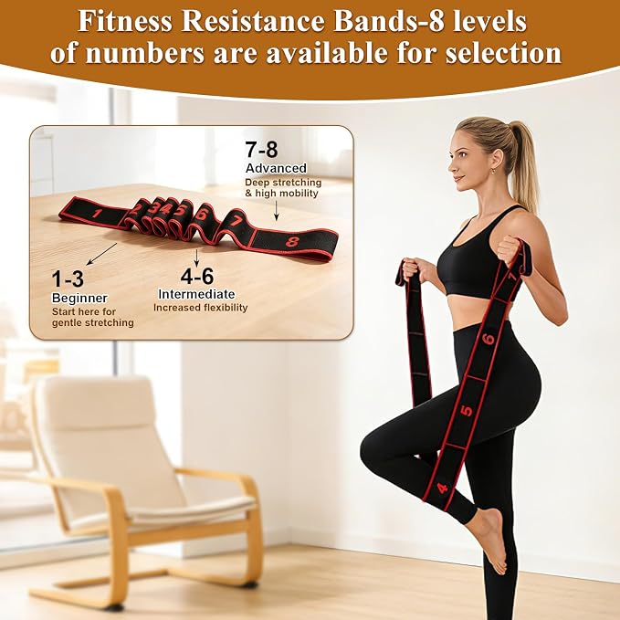 Fitness Resistance Bands for Stretching & Yoga - image 5