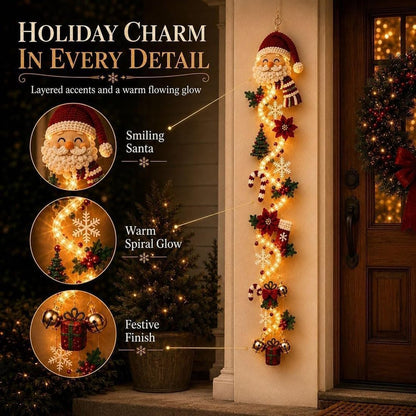Glowing Christmas Door Hanger, Lighted Vertical Holiday Decor 🎄 - image 2