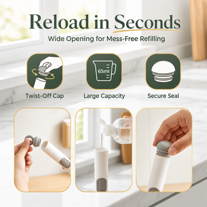 360° Rotating Soap Dispensing Dish Brush with Interchangeable Heads - image 6