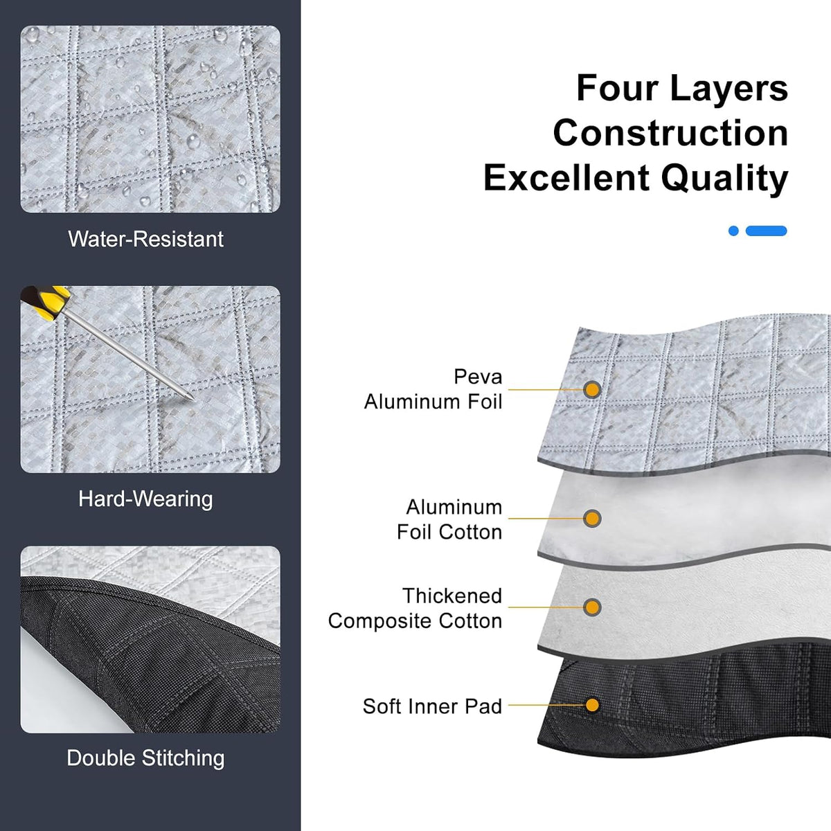 Car Windshield Protector Cover, Waterproof Against Snow Ice Frost Dust Rain ❄️ - image 3