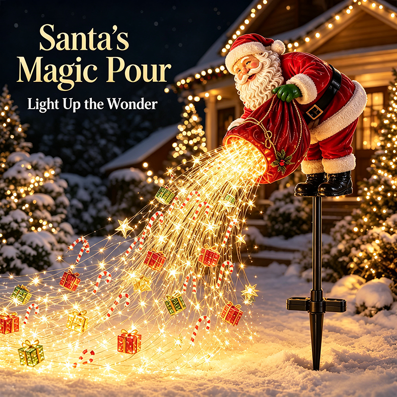 🎅 Santa’s Magic Pour – Flowing LED Christmas Garden Light 🎁 - image 3