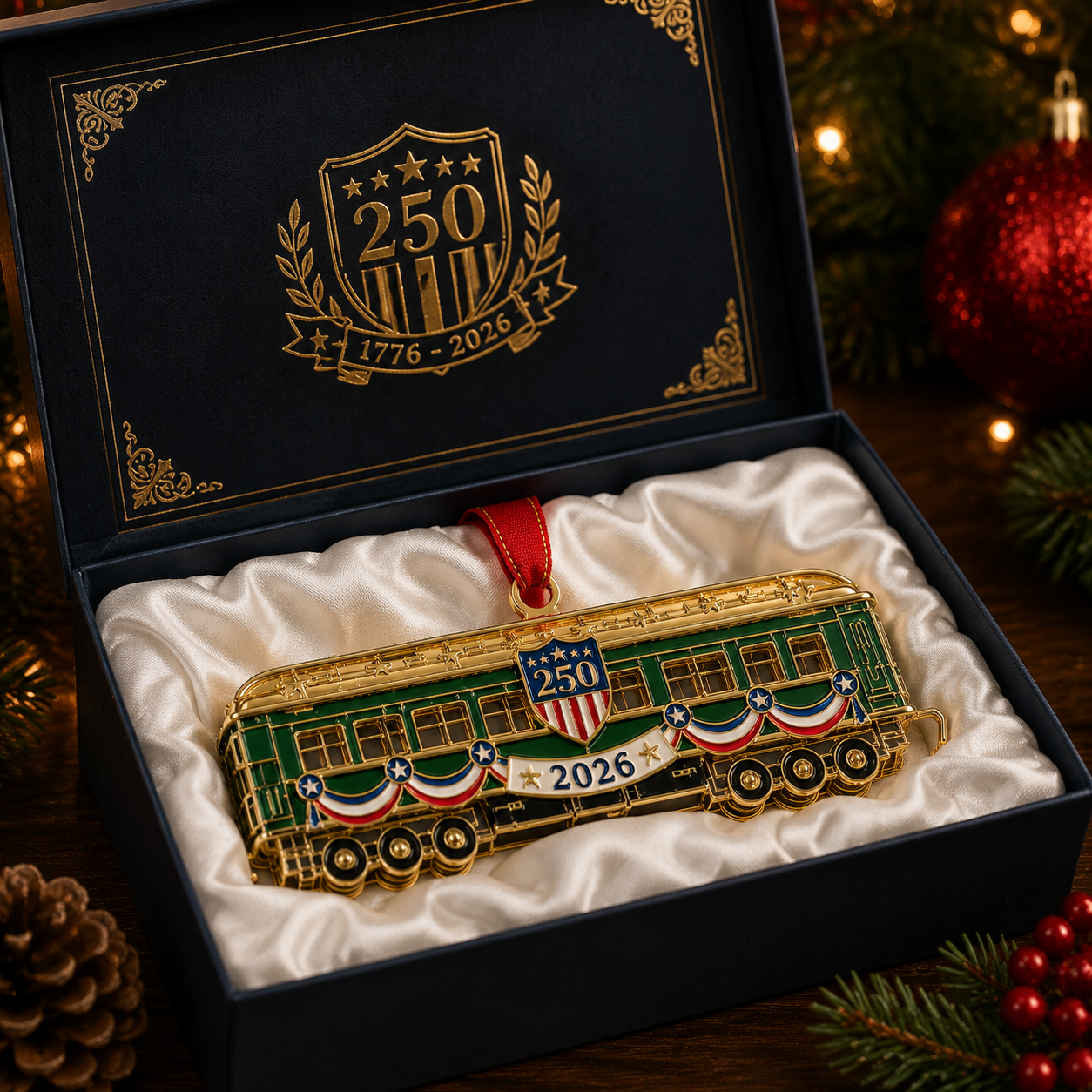 ✨250th Anniversary Edition Gold-and-Green Vintage Tram