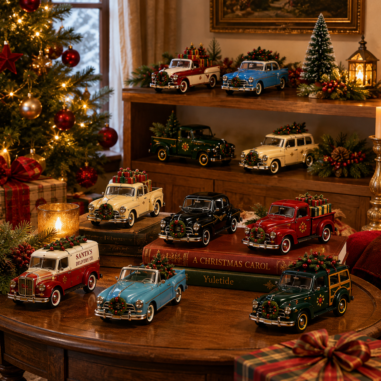 ✨24-Day Christmas Countdown Advent Calendar – Christmas Car Model Ornament