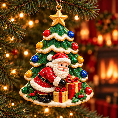 🎄 2026 Christmas Tree Ornaments – Set of 6 Festive Holiday Keepsakes Featuring Santa, Cardinals, Gingerbread House, Snowmen & Nutcracker | Christmas Decorations & Gifts