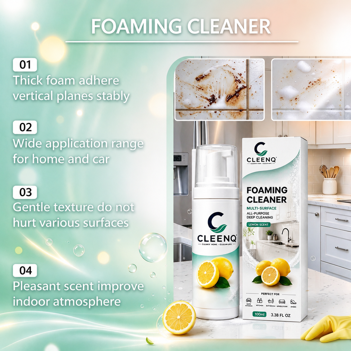 Multi-purpose Cleaning Mousse Foaming Cleaner 🧼