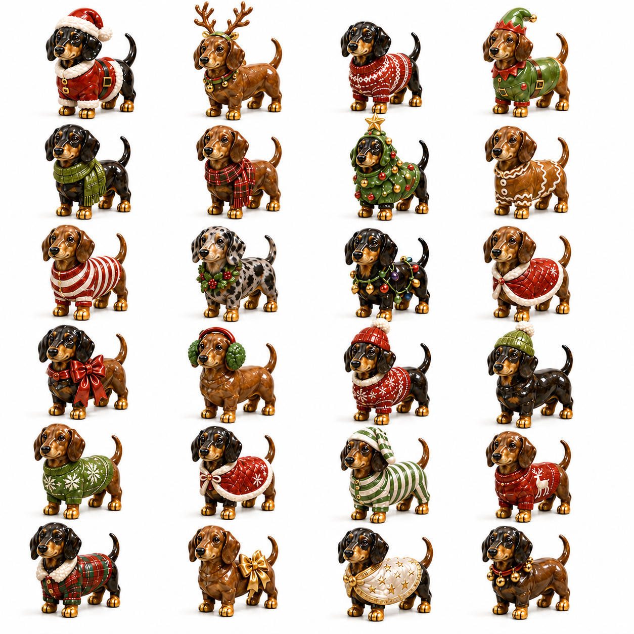 🔥Last 30 pcs✨⏰Last day 50% off🔥✨24-Day Advent Calendar - Dachshund
