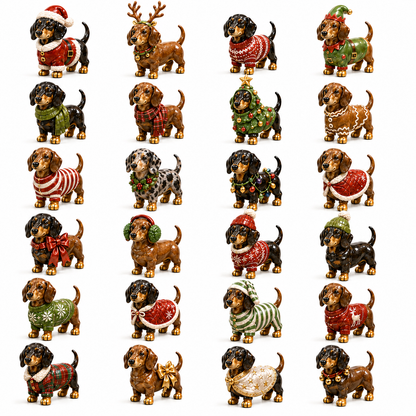 🔥Last 30 pcs✨⏰Last day 50% off🔥✨24-Day Advent Calendar - Dachshund