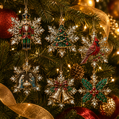 ✨24-Day Christmas Countdown Advent Calendar –Christmas Snowflake Ornament