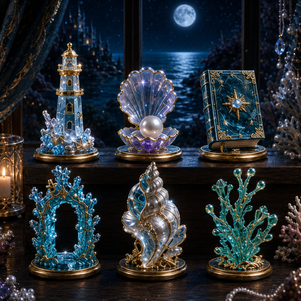 Sea Witch Advent Calendar 2026 – 24-Day Enchanted Ocean Crystal Miniature Countdown Calendar | Mystical Sea Collectible Gift Set