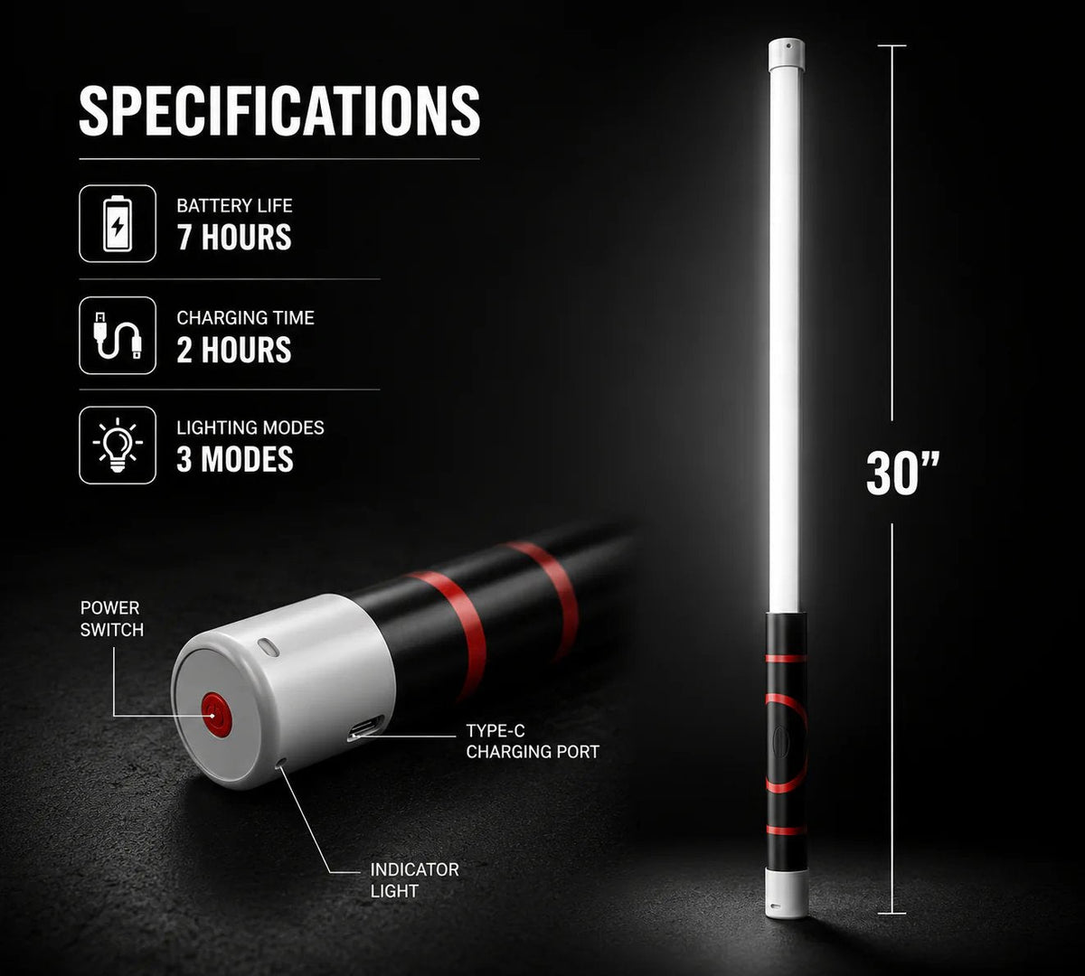 LED Car Repair Light Flashlight - image 4