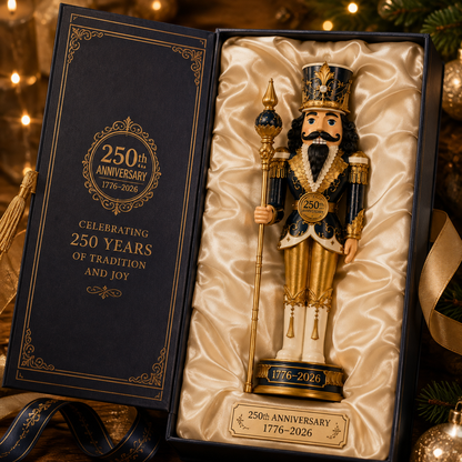 🔥Last 50 pcs✨⏰ Limited anniversary edition✨2026 America 250th Anniversary Midnight Blue Nutcracker King Ornament