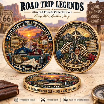 Old Friends Friendship Club 2026 – 4-Piece Collector Coin Set | Four Stories, One Lifelong Friendship