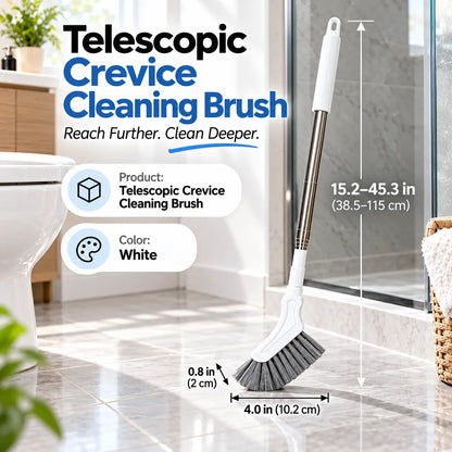 Adjustable Length Stainless Steel Telescopic Long Handle Crevice Cleaning Brush 🧹 - image 3
