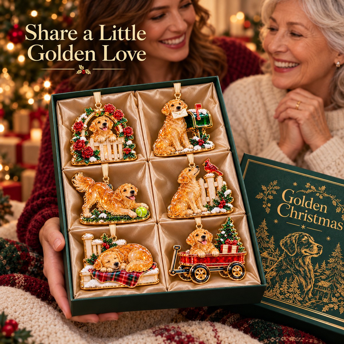 Golden Retriever Christmas Ornaments – 6 Heartwarming Holiday Designs for Dog Lovers