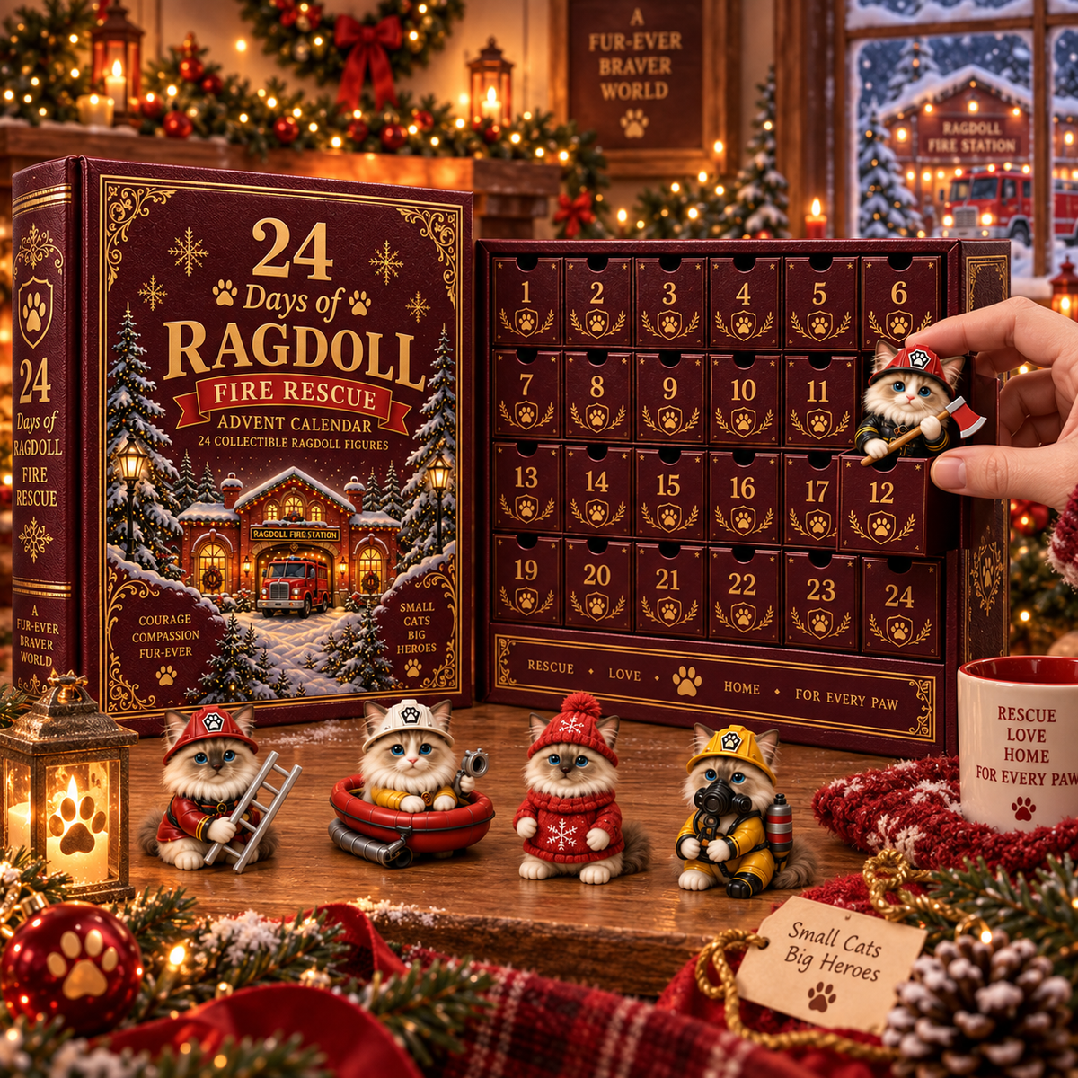24 Days of Courage & Cuddles — Ragdoll Fire Rescue Advent Calendar 2026