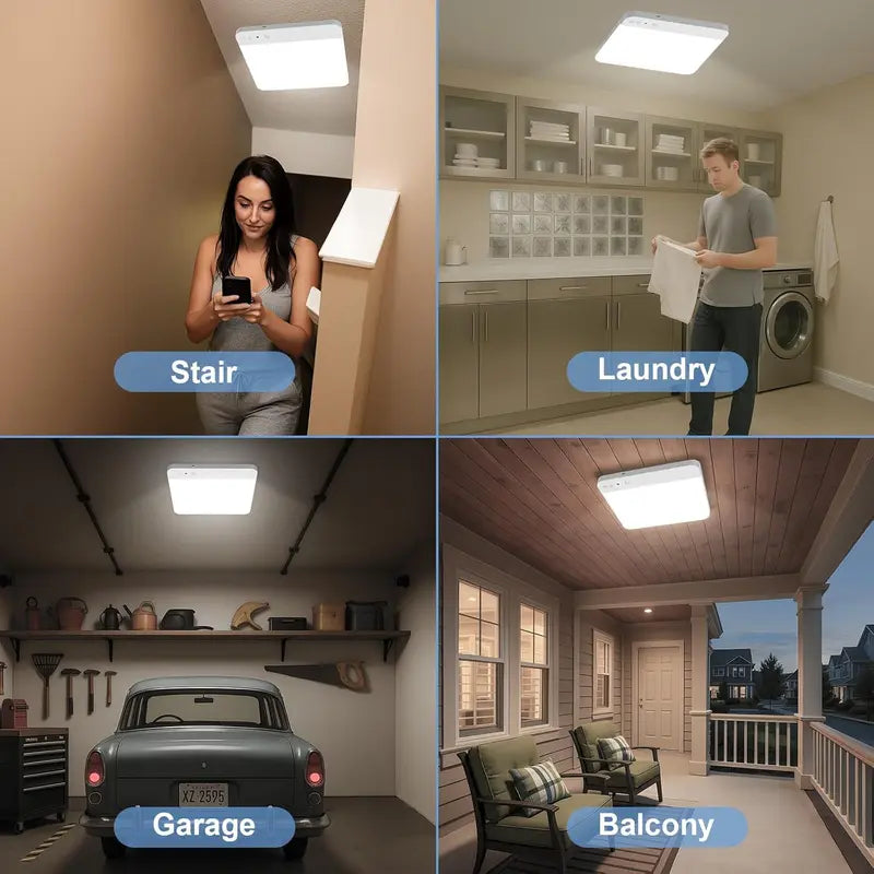 💡 Rechargeable Motion Sensor Ceiling Light – No Wiring, Dimmable & Remote Controlled - image 8