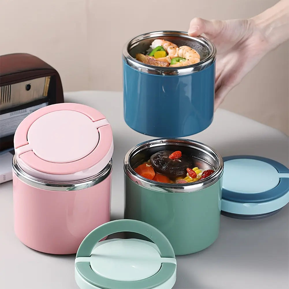 Stainless Steel Bento Style Boxed Lunch Box with Handle🍱 - image 7