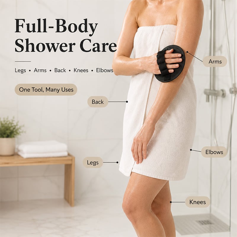 💖 Hot Sale 49%OFF✨Soft Rubber Exfoliating Shower Glove - image 2