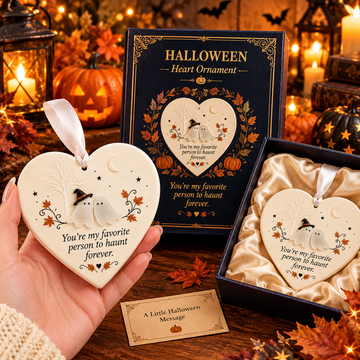 🎃❤  Fall Family Connection Heart Ornaments — A Little Keepsake for the Ones You Love Most,Without box
