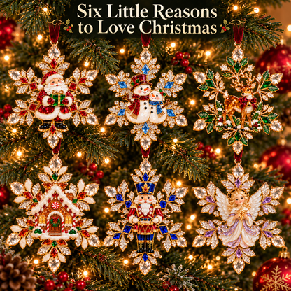 Christmas Magic Snowflake Ornaments – 6 Festive Designs for Holiday Decorating & Gifting