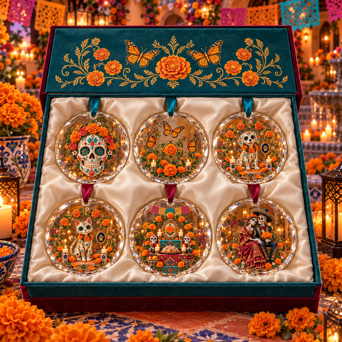 2026 Día de los Muertos Hanging Ornaments – 6 Colorful Designs Celebrating Love, Life & Remembrance