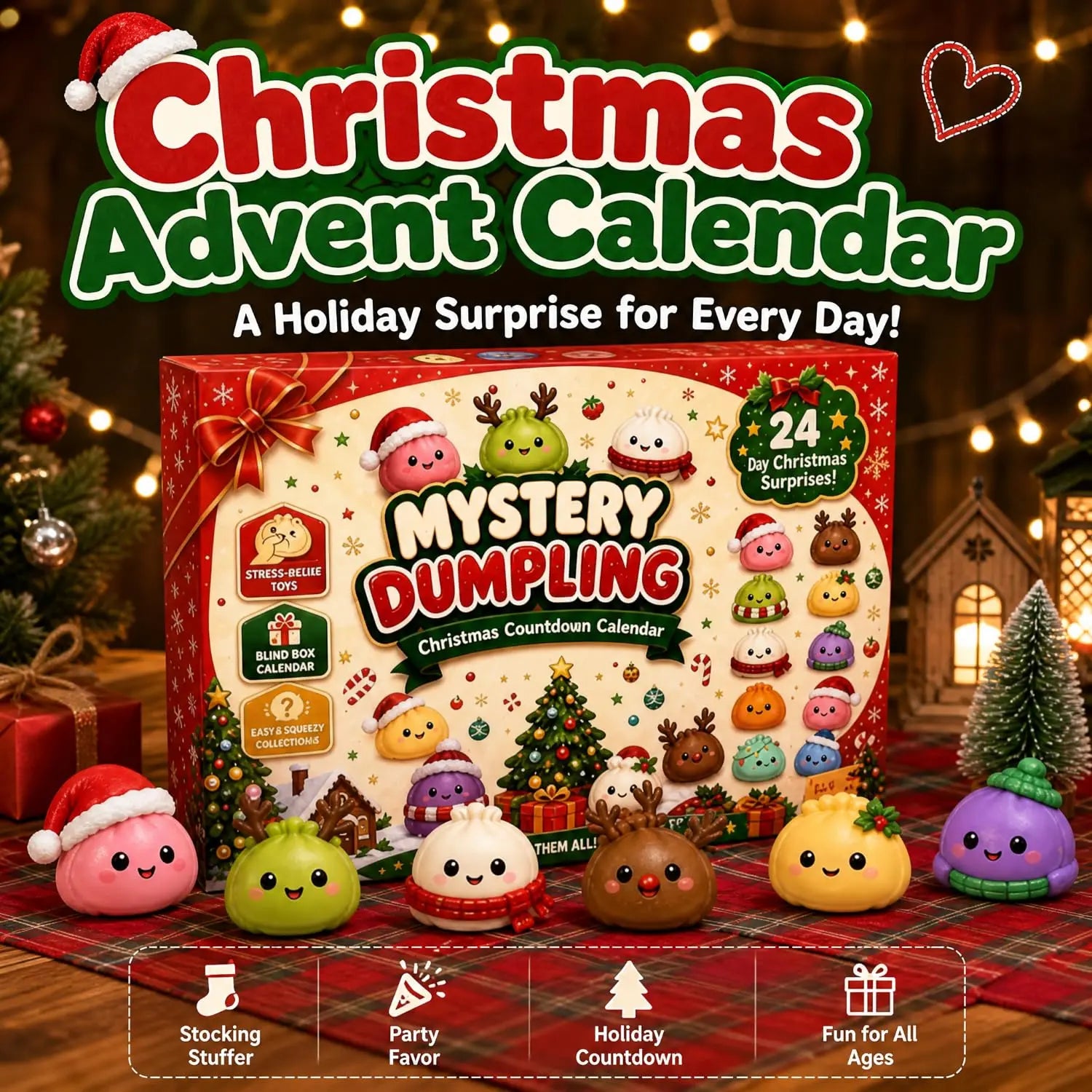 Christmas Squishy Advent Calendar 2026 Countdown Calendar 🎄 - image 1