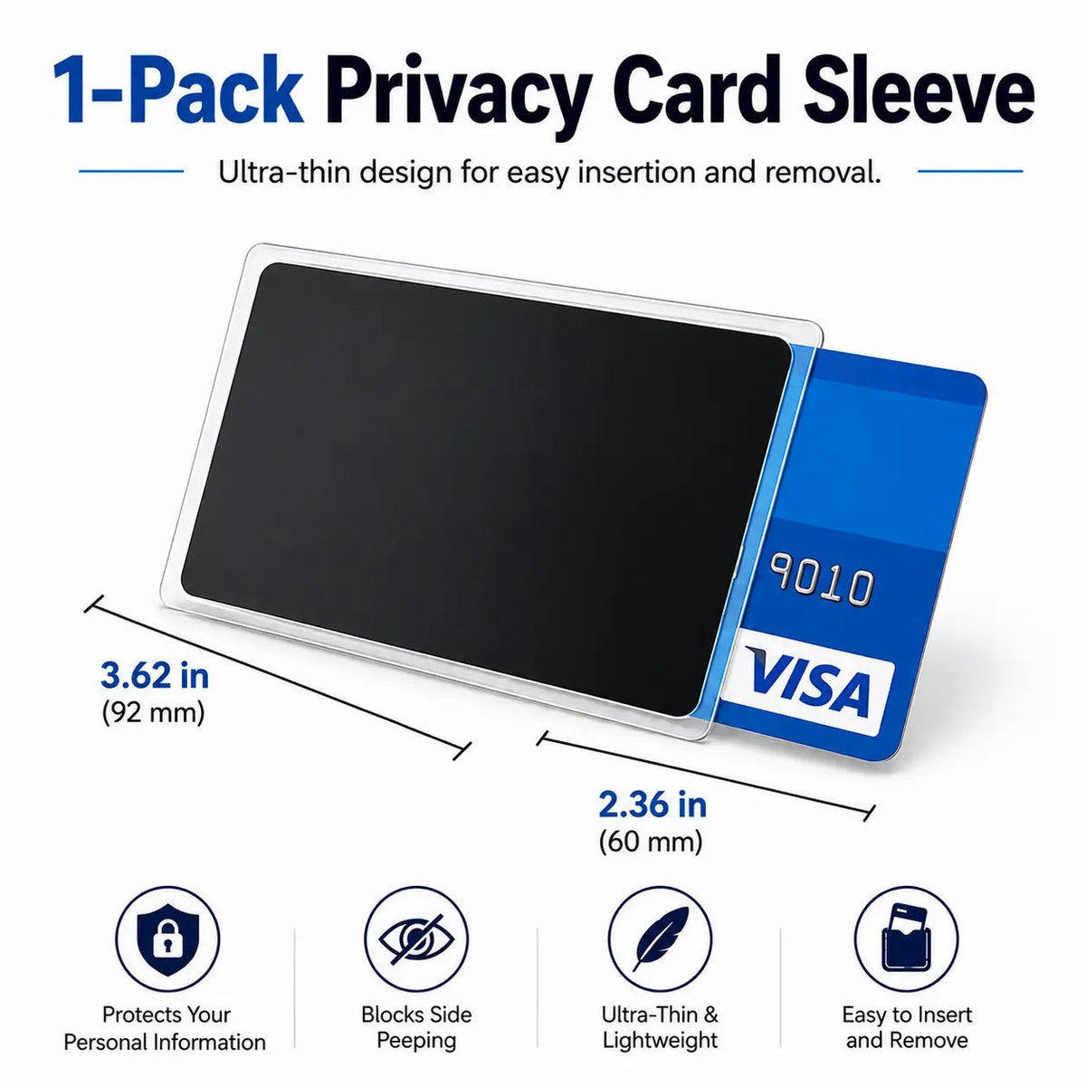 Anti-Spy Privacy Card Sleeve, Protective Card Holder with Privacy Film💳 - image 11