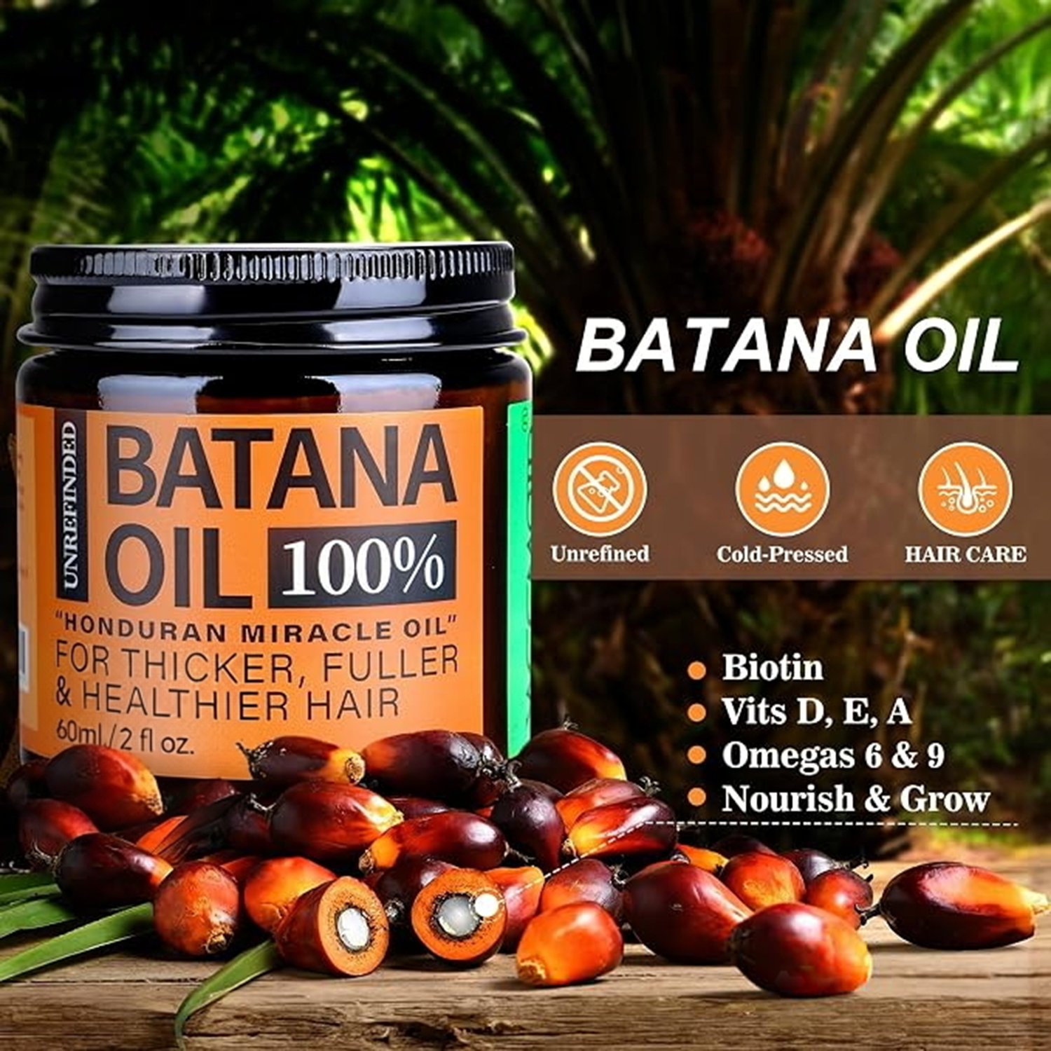 Batana Oil for Hair Growth,Raw Organic Batana Mask from Honduras🌱 - image 1