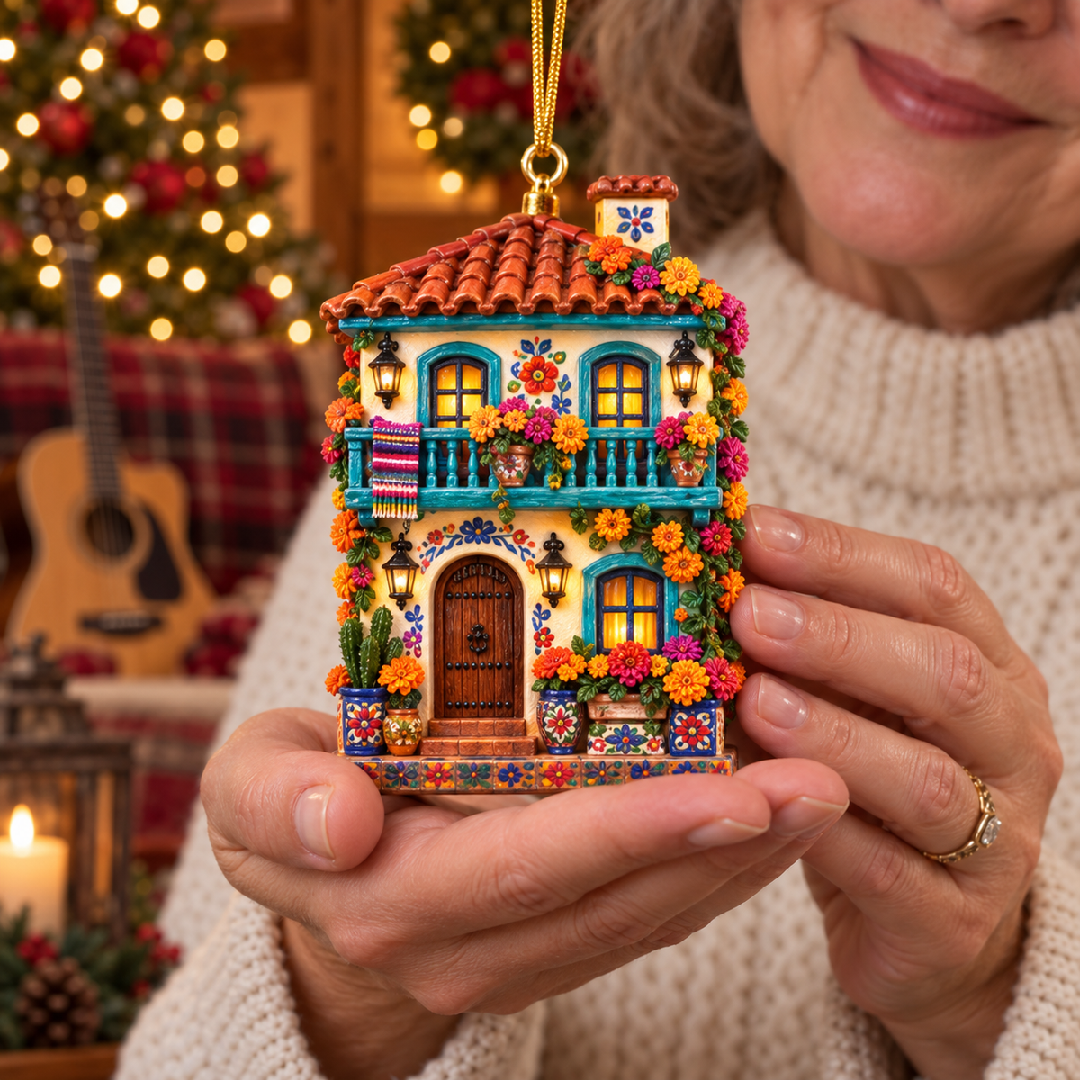 2026 Día de Muertos Village Ornaments – Miniature Market & Marigold Keepsake Collection