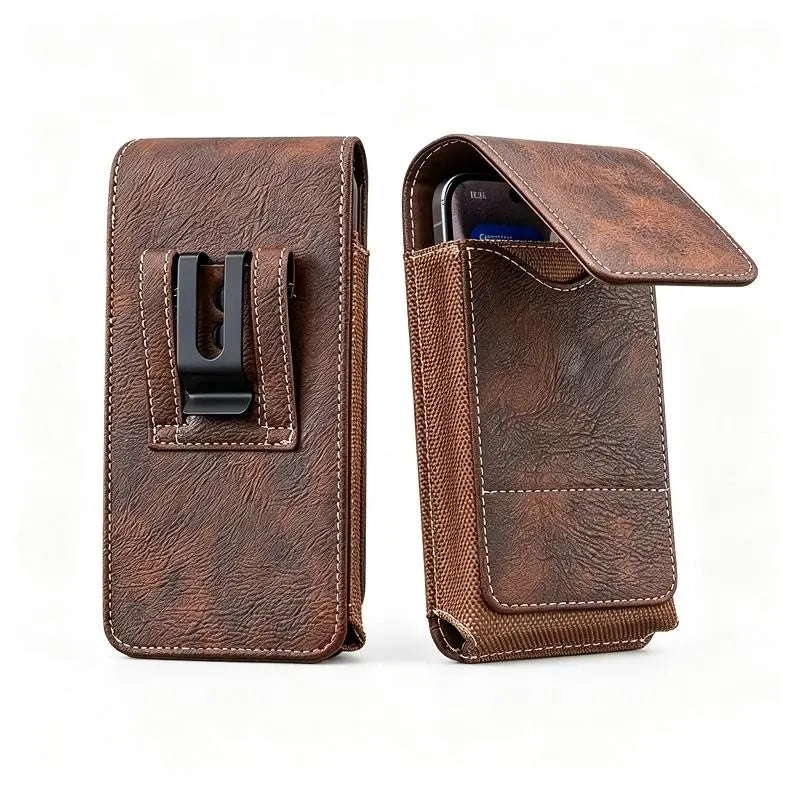 Men's Waist Phone Pouch with Card Slot, Magnetic Lock & Metal Belt Clip📱 - image 15