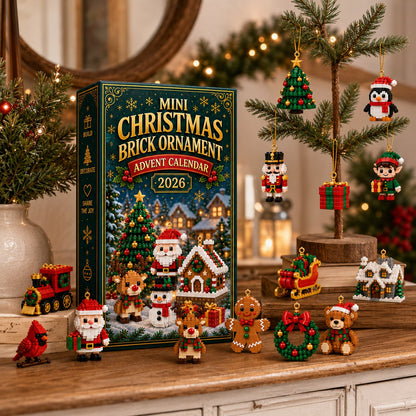 ⏳ 🎄 24-Day Mini Christmas Ornament Advent Calendar 🧱