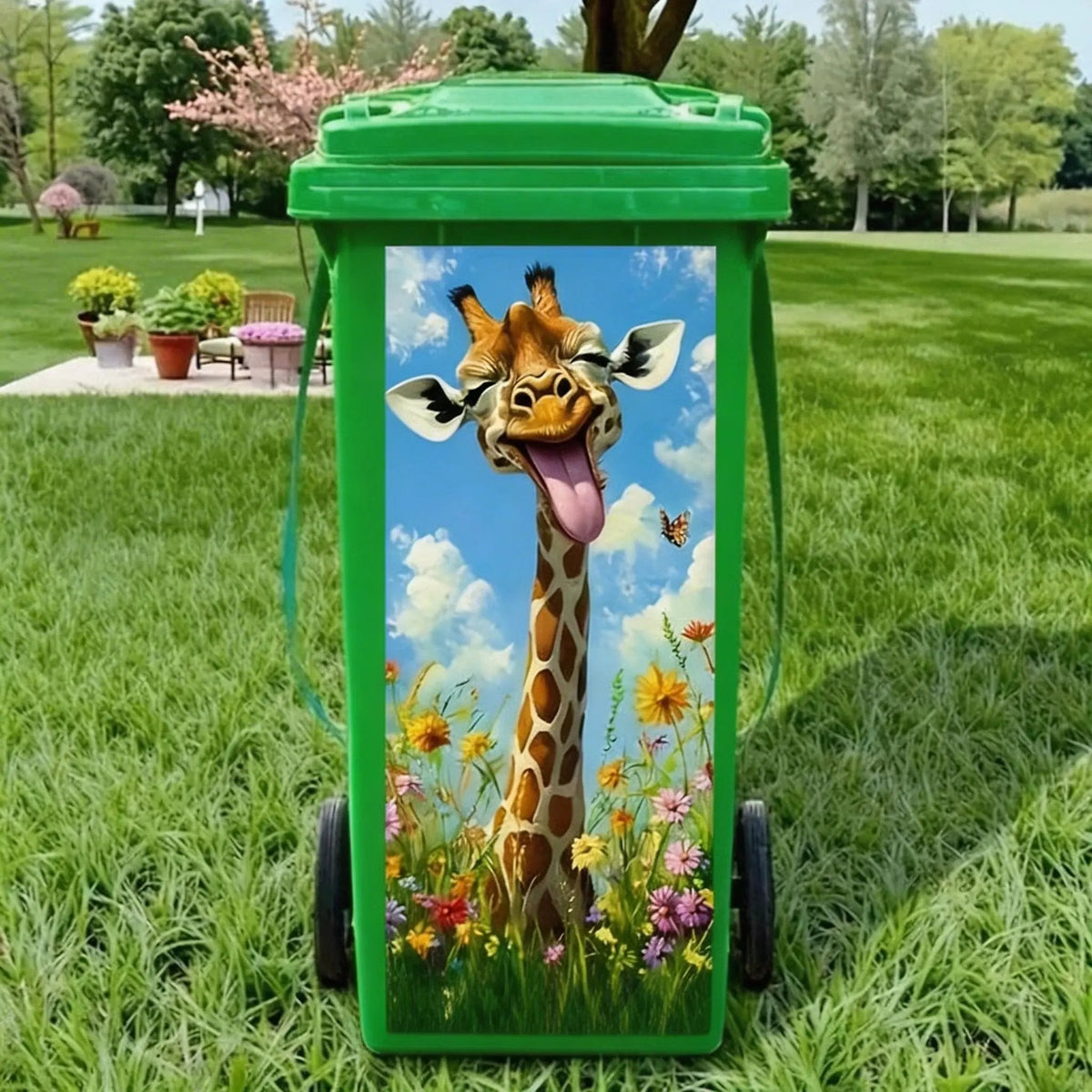 🐴 Creative Trash Can Sticker with Colourful Cartoon - image 8