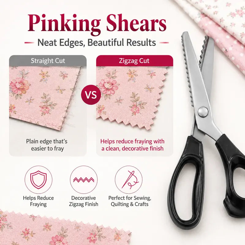Stainless Steel Zig Zag Scissors with Serrated Teeth - Perfect for DIY Crafts✂️ - image 2
