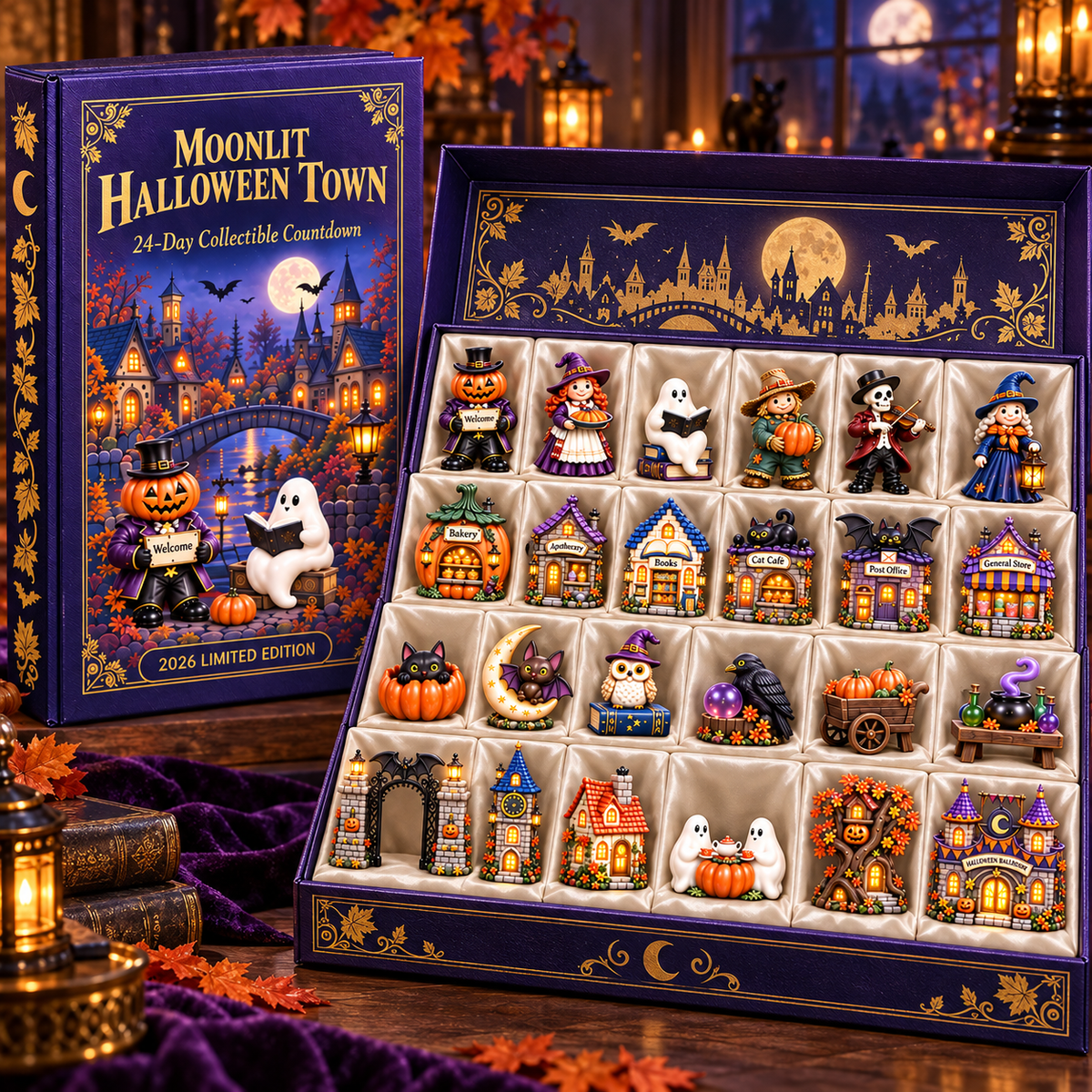 2026 Moonlit Halloween Town Advent Calendar – 24 Unique  Miniature Collectibles in a Deluxe Gift Box