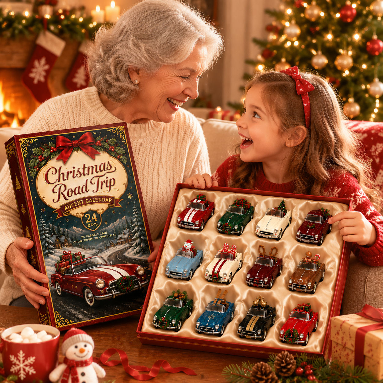 🔥Last 50 pcs✨⏰Last day 50% off🔥✨24-Day Advent Calendar - car