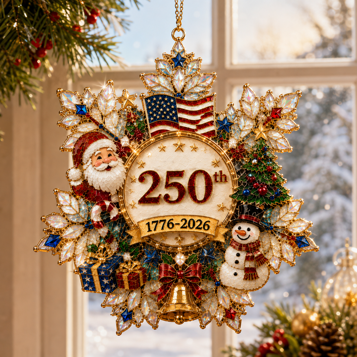 Limited anniversary edition ✨🔥Snowflake Christmas tree ornament