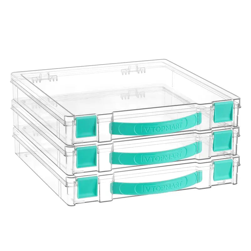 Clear Stackable Board Game Storage Case – Organize Games, Puzzles & Crafts with Ease