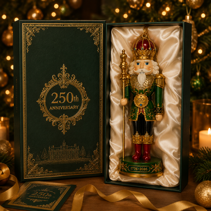 Limited anniversary edition✨2026 America 250th Anniversary Emerald Nutcracker King Ornament