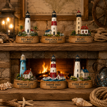 Lighthouses of America Advent Calendar 2026 – 24-Day Coastal Heritage Countdown, Collector-Grade Lighthouse Miniatures, Acrylic Charms Blind Box