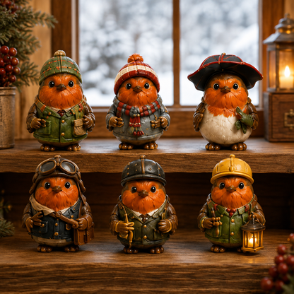 Robin Christmas Advent Calendar 2026 – 24 Days of Unique  Collectible Robin Miniatures, Festive Countdown Gift for Bird Lovers & Garden Lovers