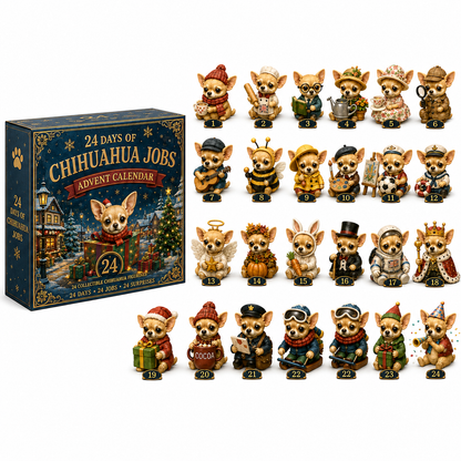 Chihuahua Jobs Advent Calendar 2026 – 24 Days of Unique Chihuahua Miniature Collectibles,