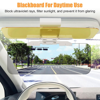 Adjustable Car Anti-Glare Sun Visor, Dual Color Day Night Driving Shield 🚗