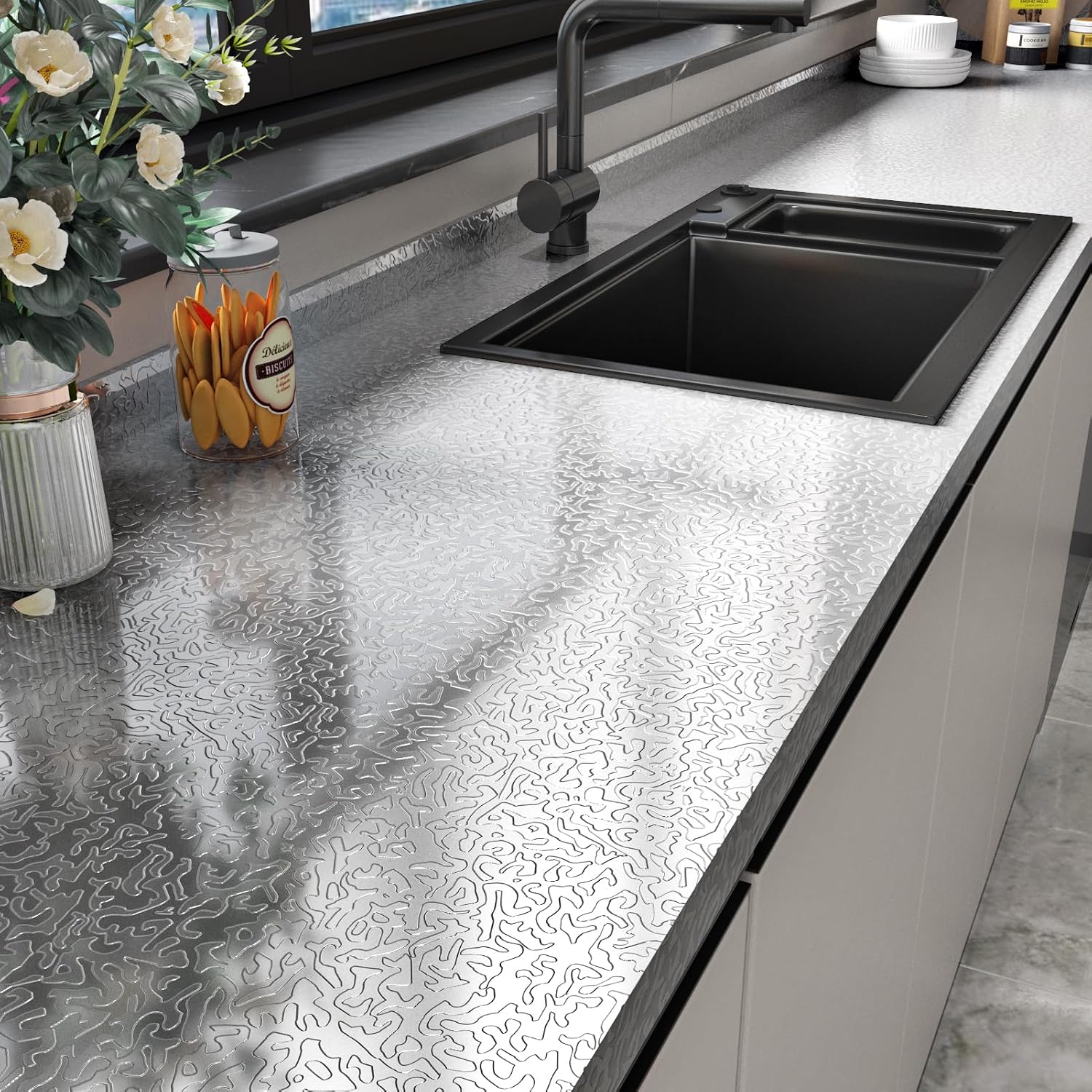 Kitchen Waterproof Oil Proof Aluminum Foil Sticker 🧽 - image 9