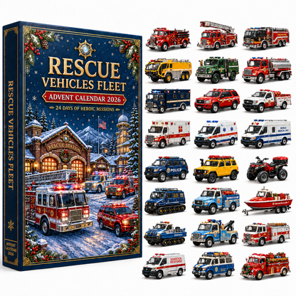2026 Rescue Vehicles Advent Calendar – 24 Days of Emergency Vehicle Surprises