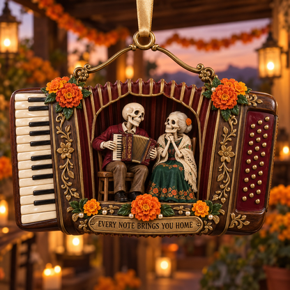 Día de Muertos Musical Ornaments –  Marigold & Melodies of Remembrance Keepsake Collection