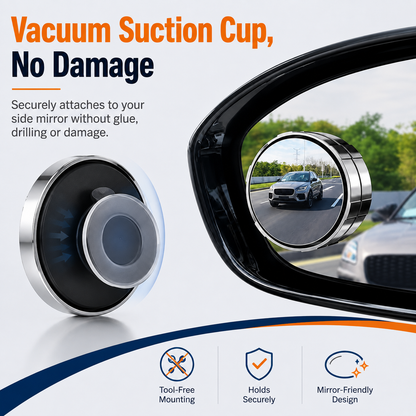 2-Pack Blind Spot Mirrors – 360° Adjustable Wide-Angle Rearview Safety Mirrors - image 6