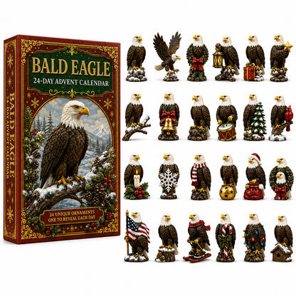 ✨24-Day Christmas Countdown Advent Calendar – bald eagle  Ornament