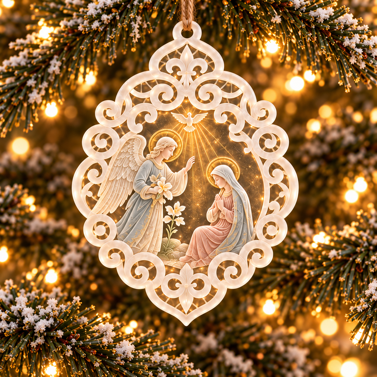6-Piece Nativity Christmas Ornament Collection – Elegant  Holy Family, Guardian Angels, Three Wise Men & Bethlehem Scene Ornaments | Religious Christmas Tree Decorations & Christian Keepsake Gifts