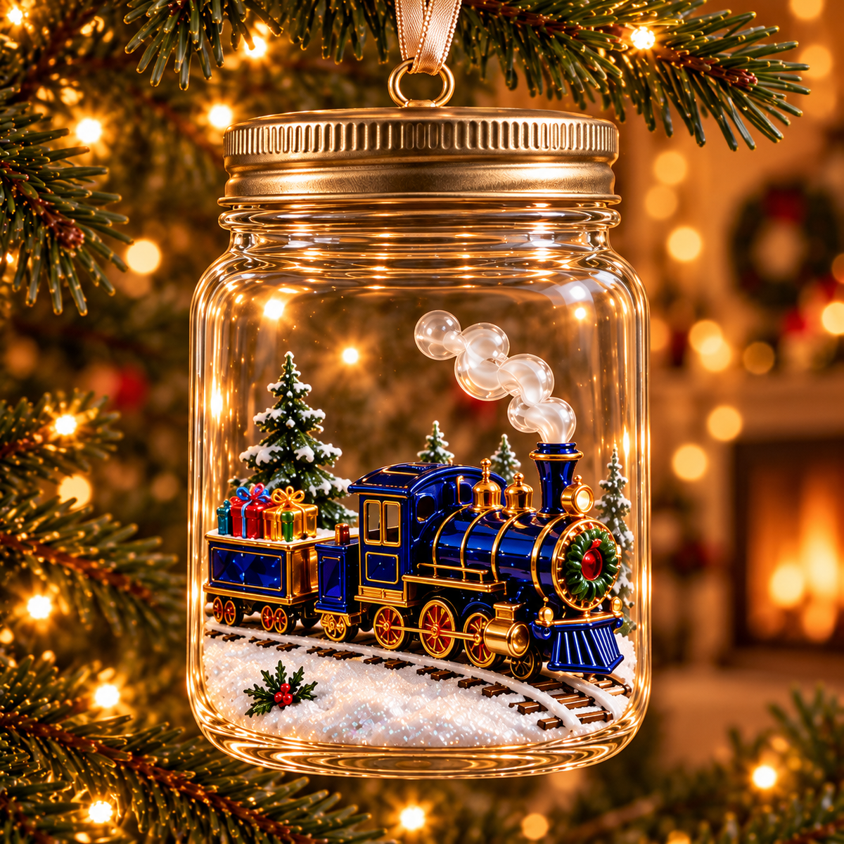 Christmas in a Jar – 6 Enchanting Holiday Scene Ornament Designs